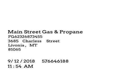 Gas Petrol receipt template image