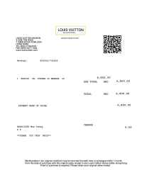 Louis Vuitton receipt template 2 image