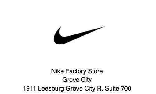 Nike Factory Store receipt template image