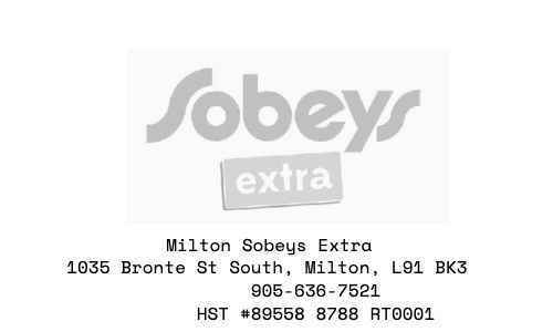 Sobeys receipt template image