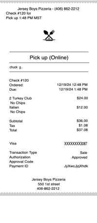 Toast receipt template image