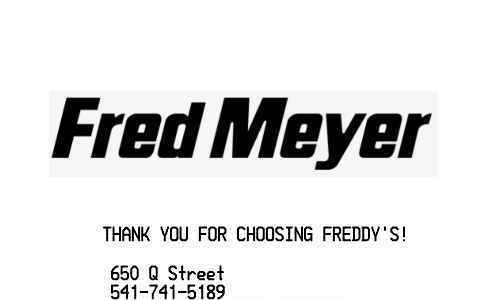 Fred Meyer receipt template image