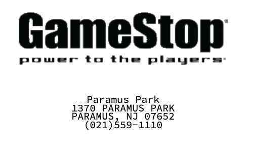 GameStop receipt template image
