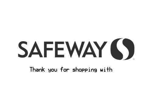 Safeway grocery receipt image