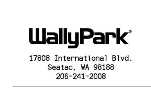Wallypark airport parking receipt template image