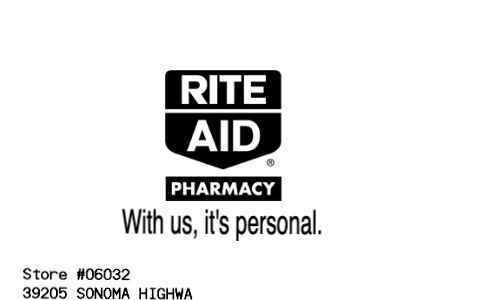 Rite Aid receipt template image