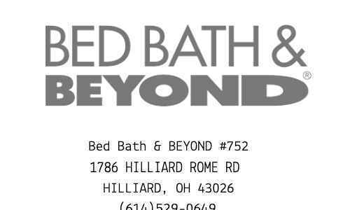 Bed Bath and Beyond receipt template image