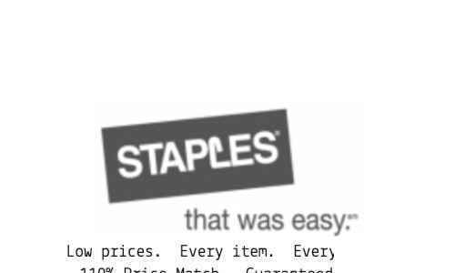 Staples Office Supply receipt image