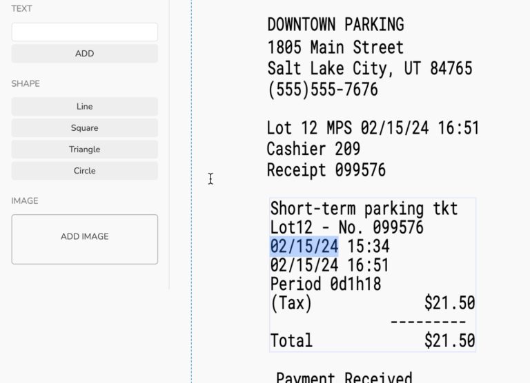 Receipt Editor – expenseFAST